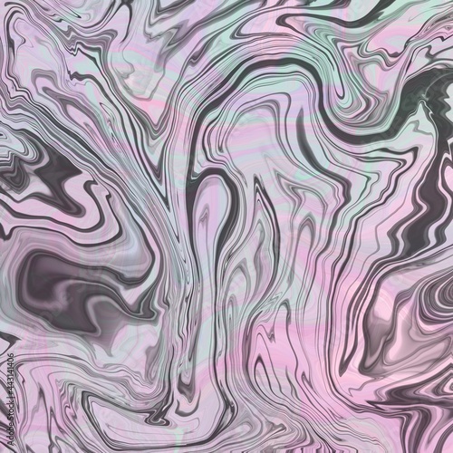 Zeitgenössische Zusammenfassung des flüssigen Wirbels. Geometric spiral, swirl, twirl in lila ,rosa und schwarz. Perfekt für Hintergrund von Webseiten und design Elemente . Trendy Farben.