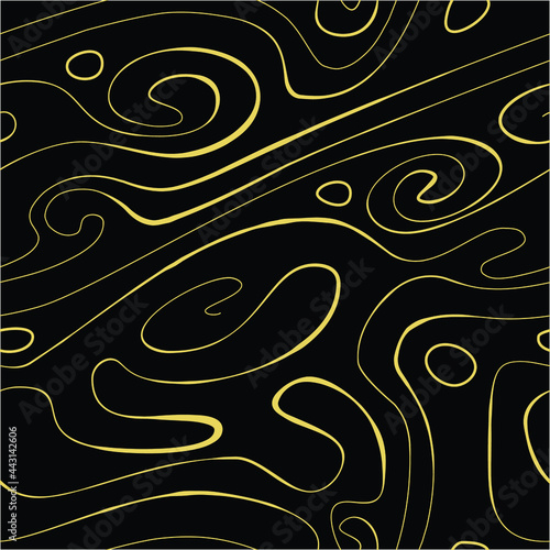 Seamless abstract print with lines. Hand drawn vector illustration.