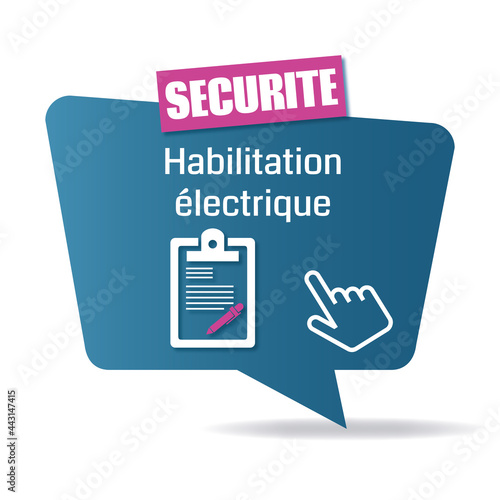 Logo habilitation électrique.