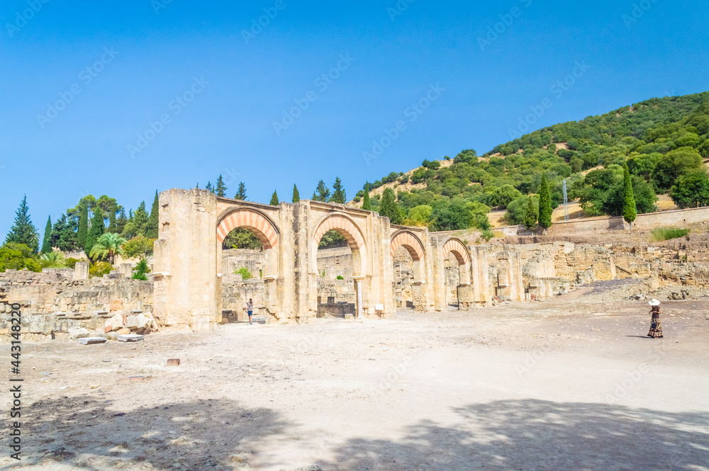 MADINAT AL'ZAHRA, SPAIN, 23 JULY 2018: The ancient ruins of the islamic site