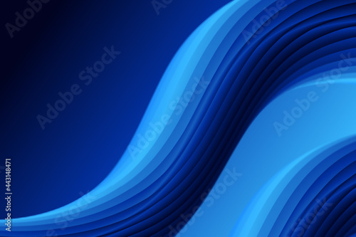 Blue 3d fluid background