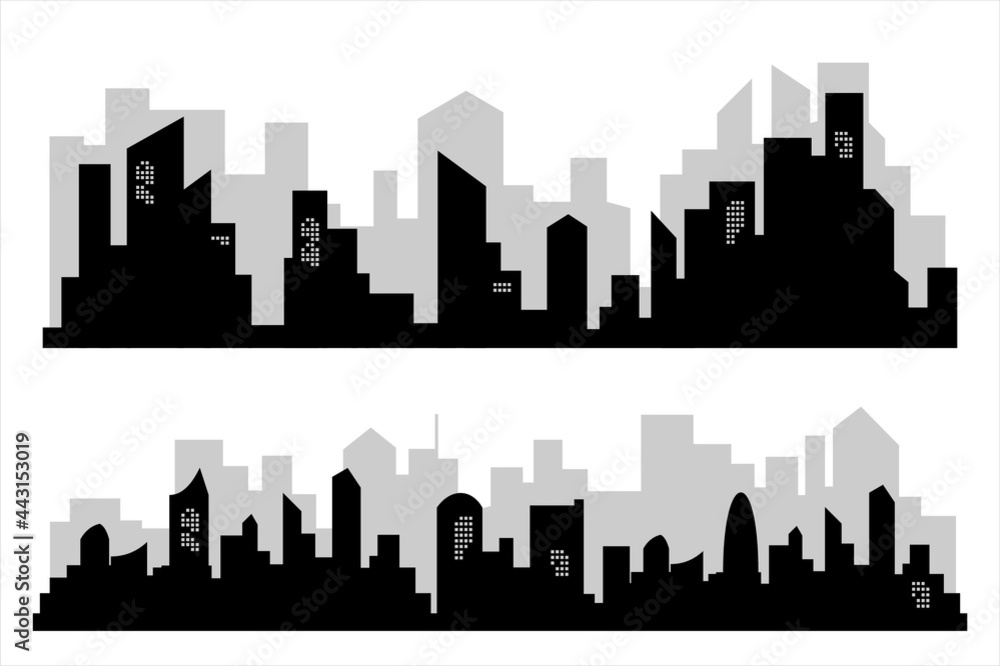 Skyline Vector Illustration. City building. City town. building