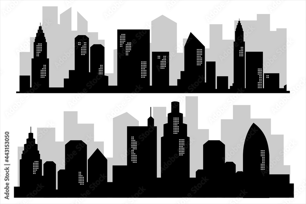 Skyline Vector Illustration. City building. City town. building