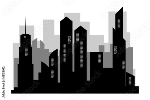 Skyline Vector Illustration. City building. City town. building