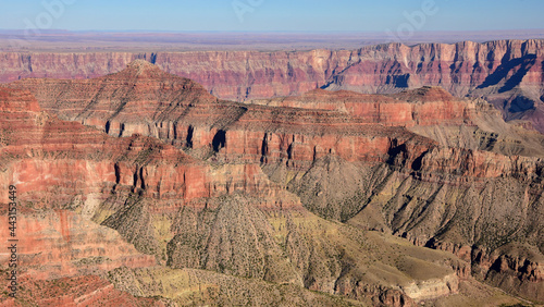 the incredible view out over the north rim of grand canyon national park, arizona,  to the south rim,  from  cape royal  photo