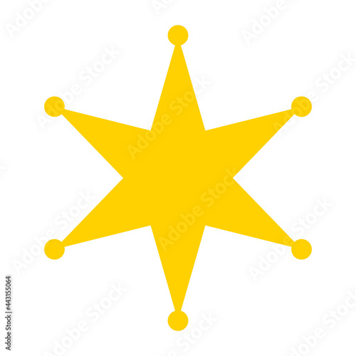 Star vector icon png isolated on white background