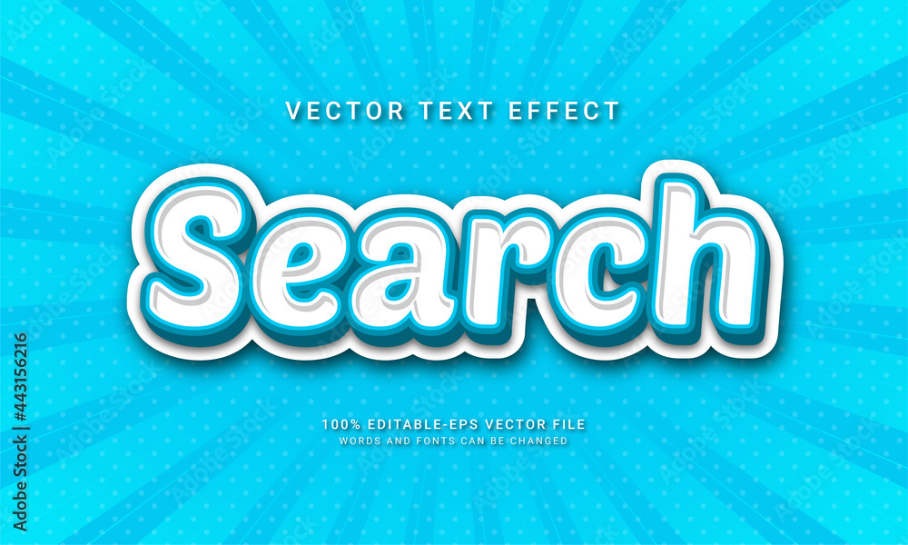 Search editable text effect with blue color theme Search editable text effect with blue color theme