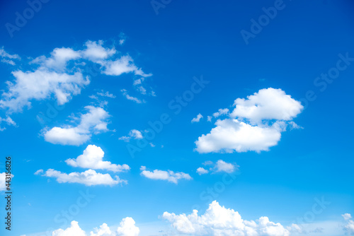 blue sky with cloud in bright morning.