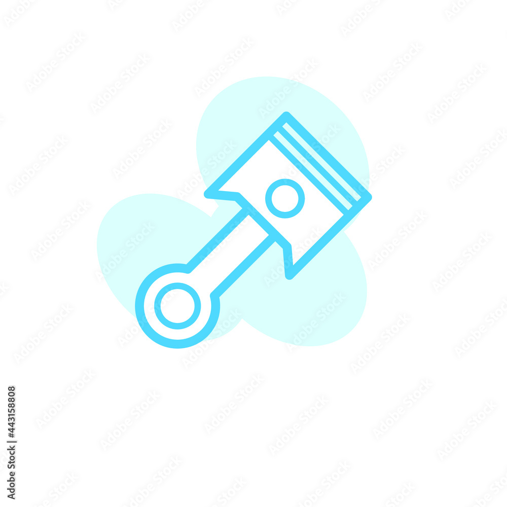 Vector illustration, piston icon design template Vector illustration, piston icon design template