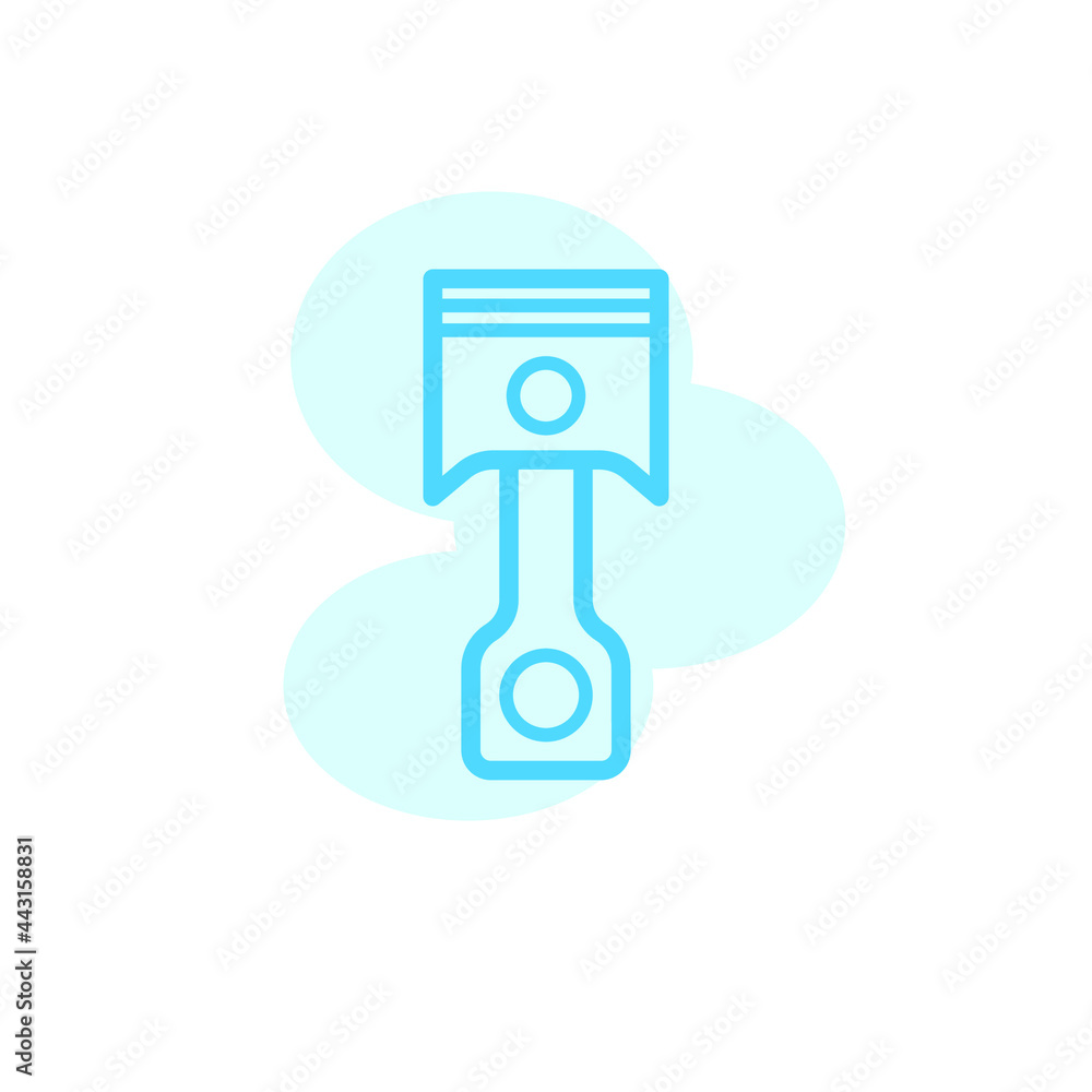 Vector illustration, piston icon design template Vector illustration, piston icon design template