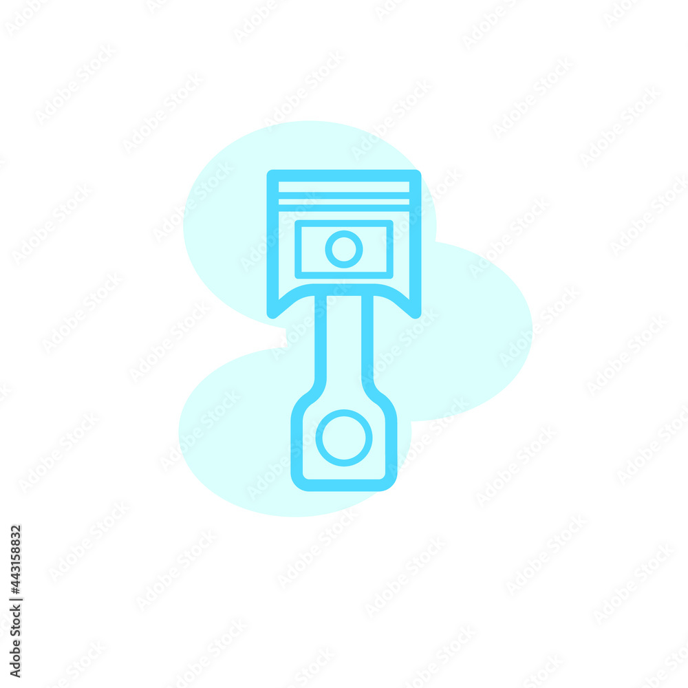 Vector illustration, piston icon design template Vector illustration, piston icon design template