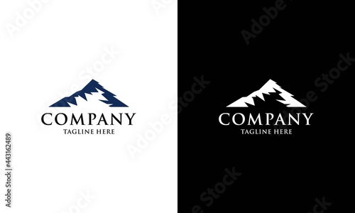 Mountain Logo Design Template Inspiration