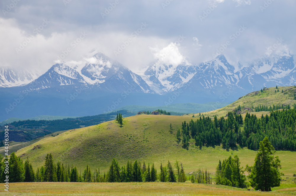 Beautiful landscape of Altai mountains North Chui ridge