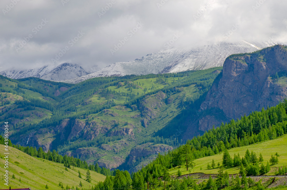 Beautiful landscape of Altai mountains North Chui ridge Beautiful landscape of Altai mountains North Chui ridge