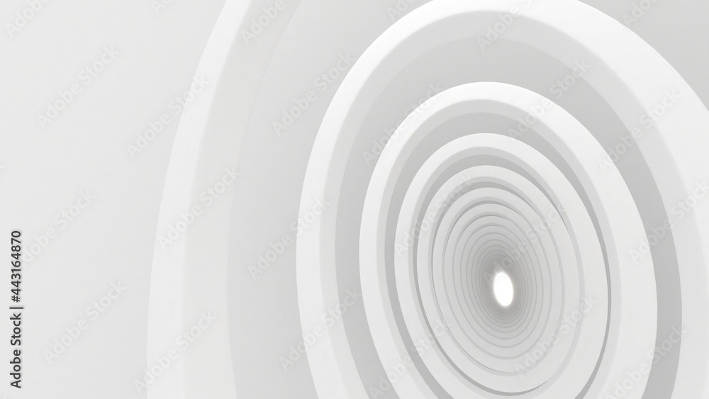 Abstract background white arch structure,3D render Abstract background white arch structure,3D render