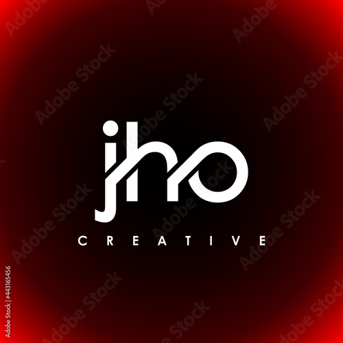 JHO Letter Initial Logo Design Template Vector Illustration