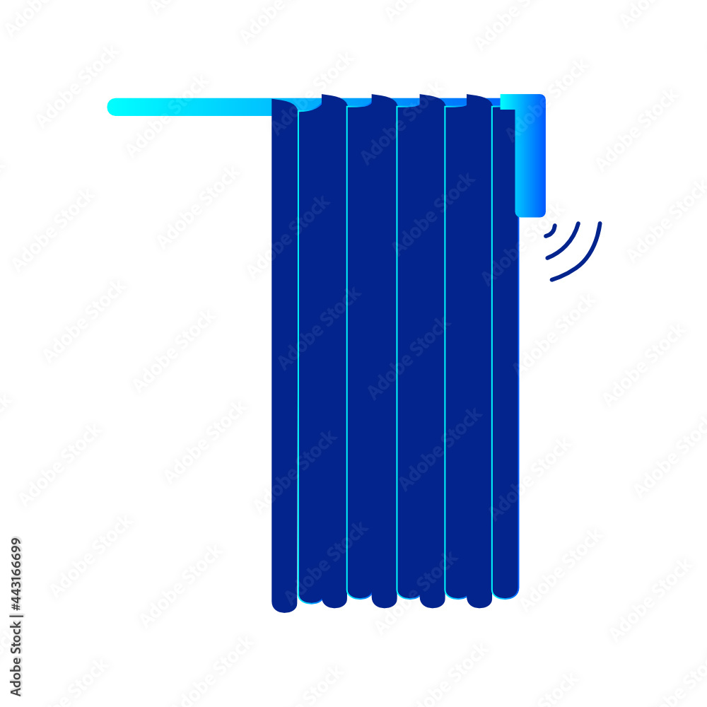 Smart Curtain system Illustration Smart Curtain system Illustration