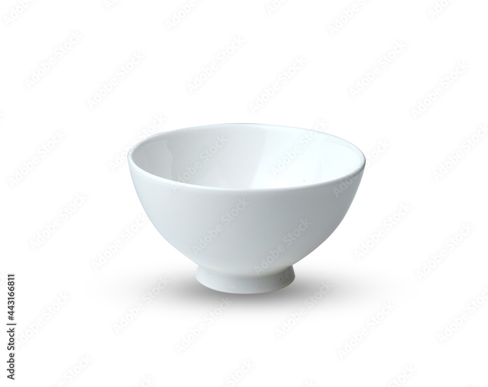 A bowl white on white background