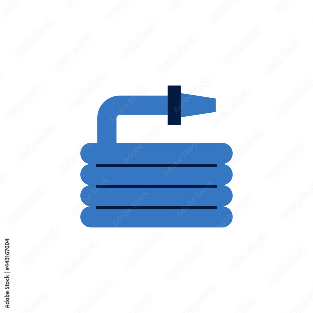 Garden hose icon in color icon, isolated on white background Garden hose icon in color icon, isolated on white background