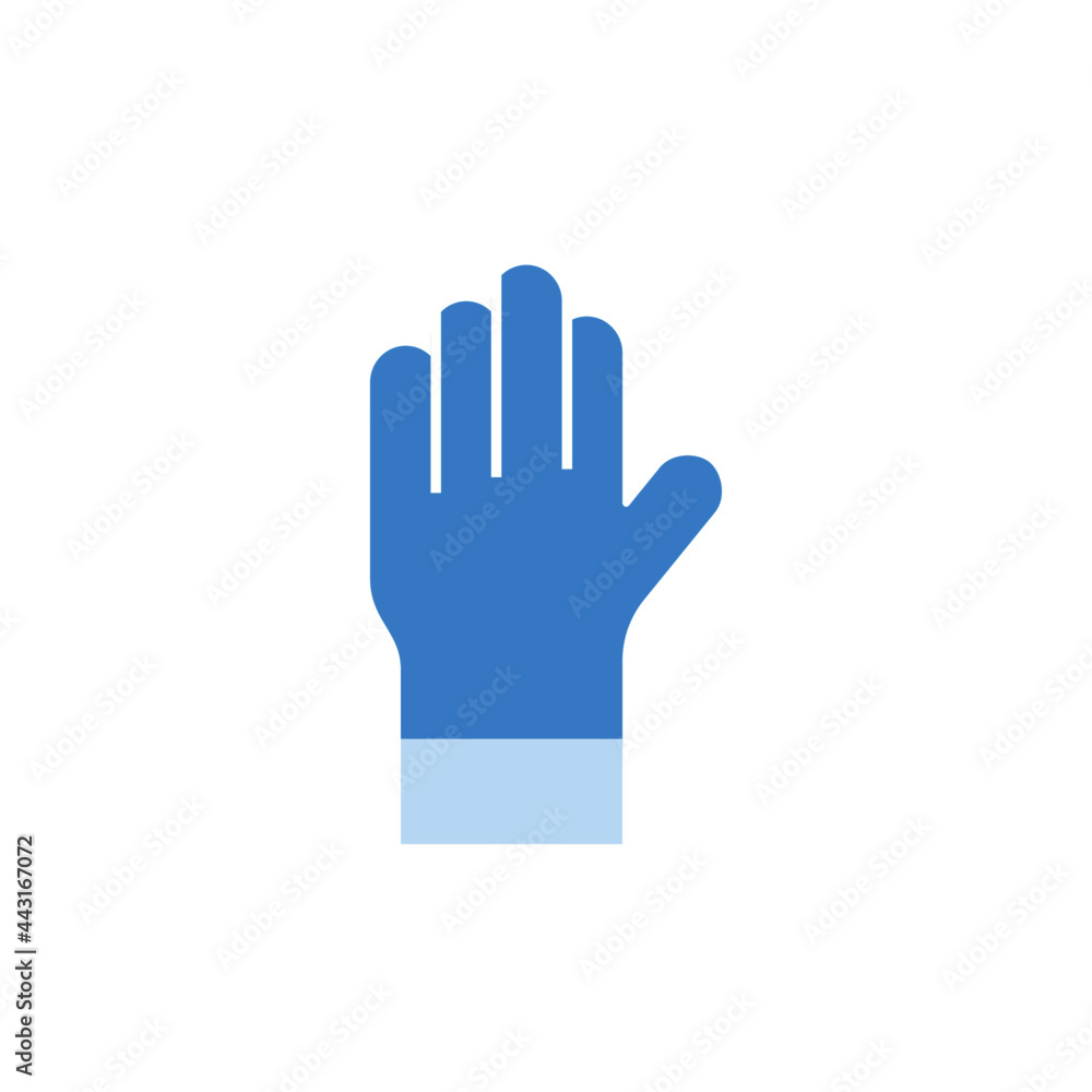 garden glove icon in color icon, isolated on white background garden glove icon in color icon, isolated on white background