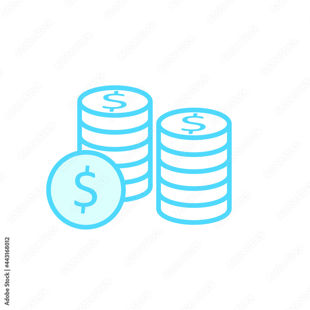 Illustration Vector graphic of money icon template Illustration Vector graphic of money icon template