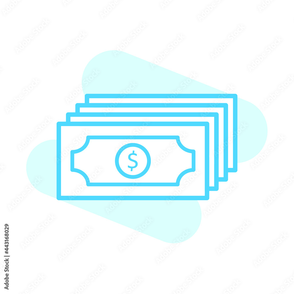 Illustration Vector graphic of money icon template Illustration Vector graphic of money icon template