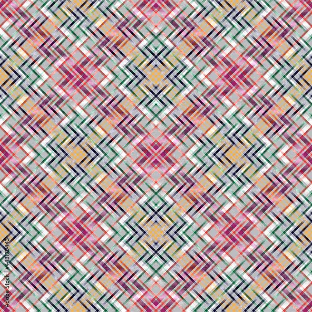 Colourful Chevron Plaid Tartan textured Seamless Pattern Design