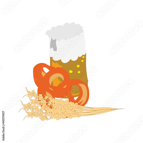 Beer or liquor vector design, alcoholic drink