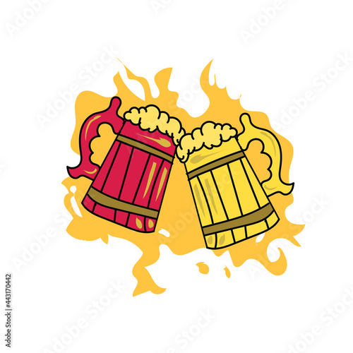 Beer or liquor vector design, alcoholic drink