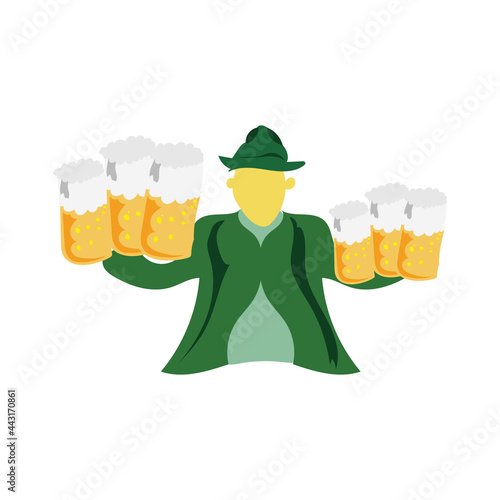 bartender vector design for concocting alcoholic drinks