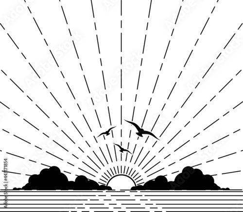 the sun is going down.