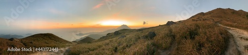 Photography sunet peak in hong kong lantau island