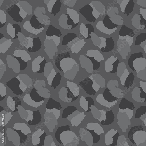 Black and White Animal Leopard Seamless Pattern Background