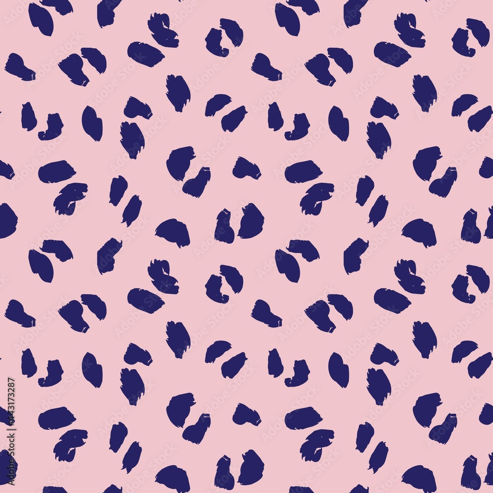 Pink Navy Animal Leopard Seamless Pattern Background Pink Navy Animal Leopard Seamless Pattern Background