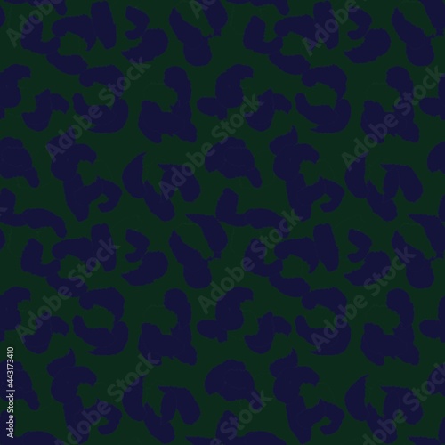 Green Animal Leopard Seamless Pattern Background