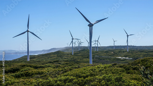 Obraz na płótnie Albany Wind Farm in Western Australia. w salonie