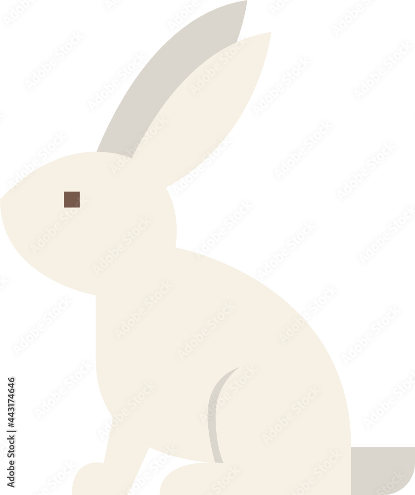 Obraz premium rabbit flat icon