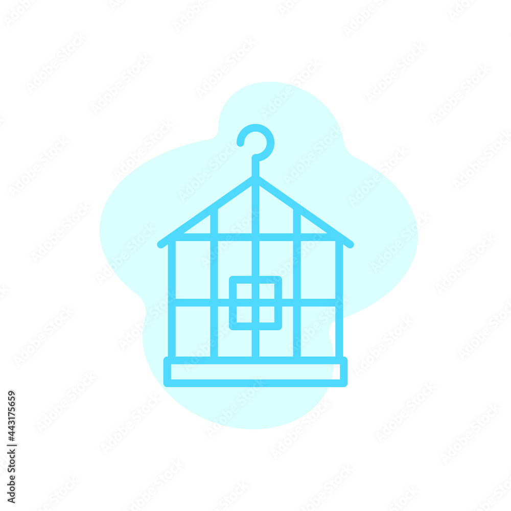 Illustration Vector graphic of birdcage icon Illustration Vector graphic of birdcage icon