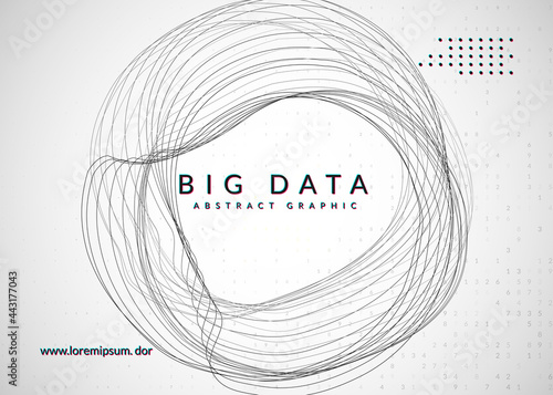 Digital technology abstract background. Artificial intelligence, deep learning and big data concept.