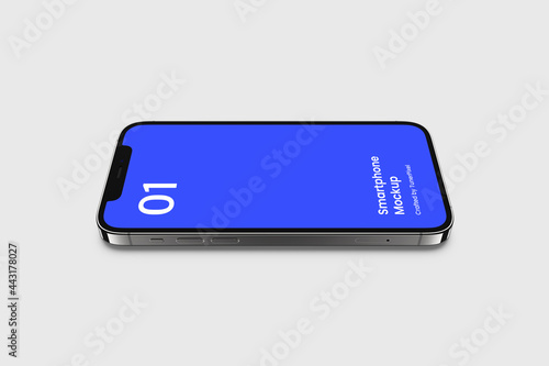 Smartphone Mockup | Fully Editable File, Replaceable Screen, Separated Shadow and Background