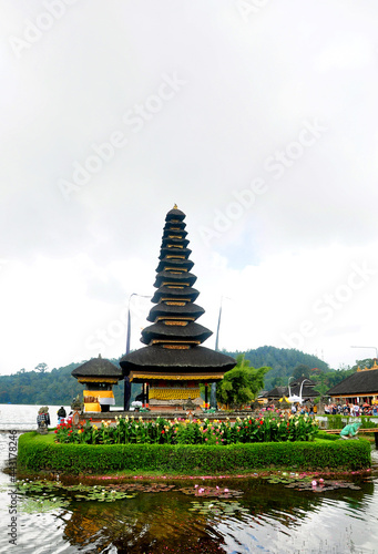 Beautiful lake temple of Ulun Danu in Tabanan regency of Bali