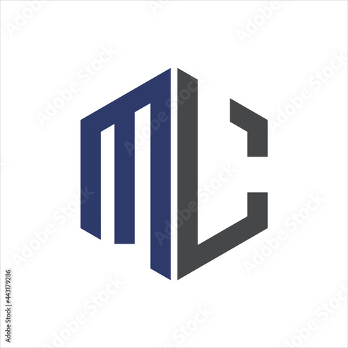 simple creative logo design initial mc