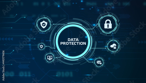 Cyber security data protection business technology privacy concept.