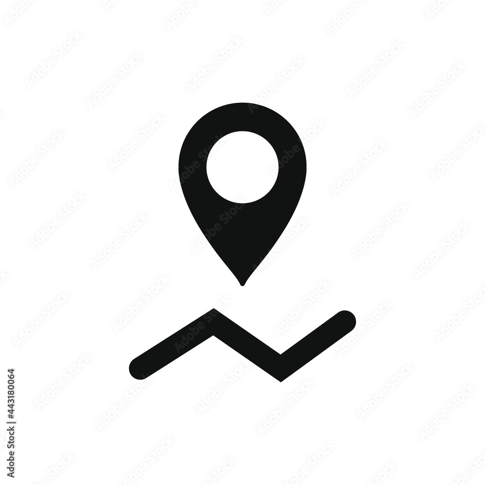 Maps pin. Illustration vector location map icon. Location pin. Pin icon ...