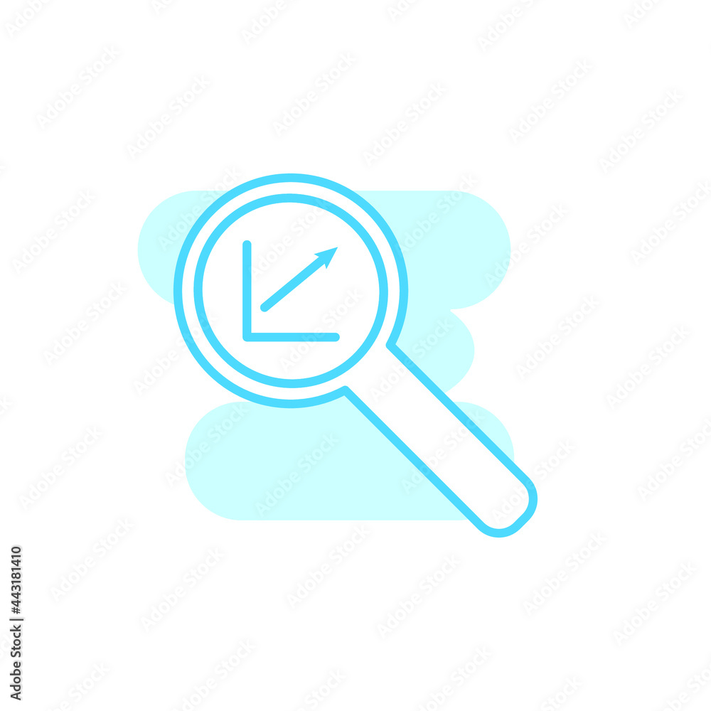 Illustration Vector graphic of analysis icon template Illustration Vector graphic of analysis icon template