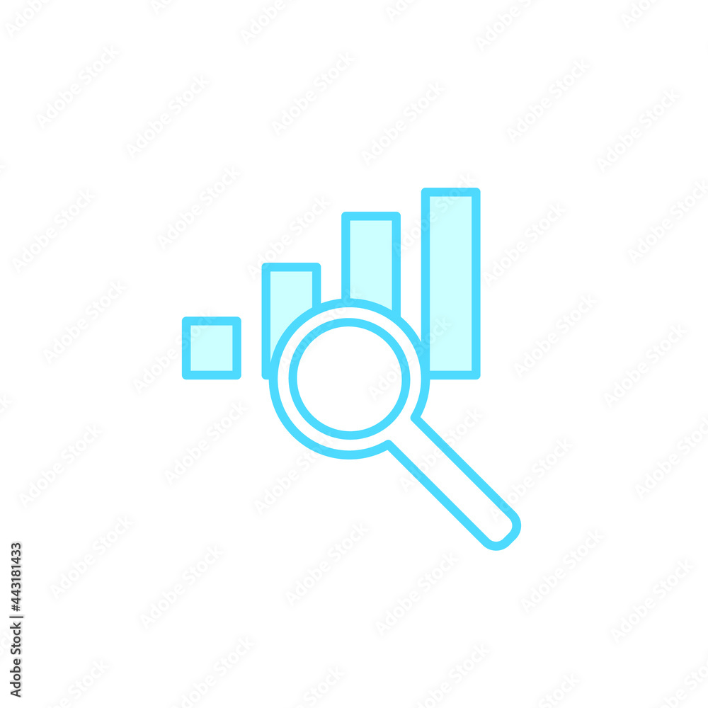 Illustration Vector graphic of analysis icon template Illustration Vector graphic of analysis icon template