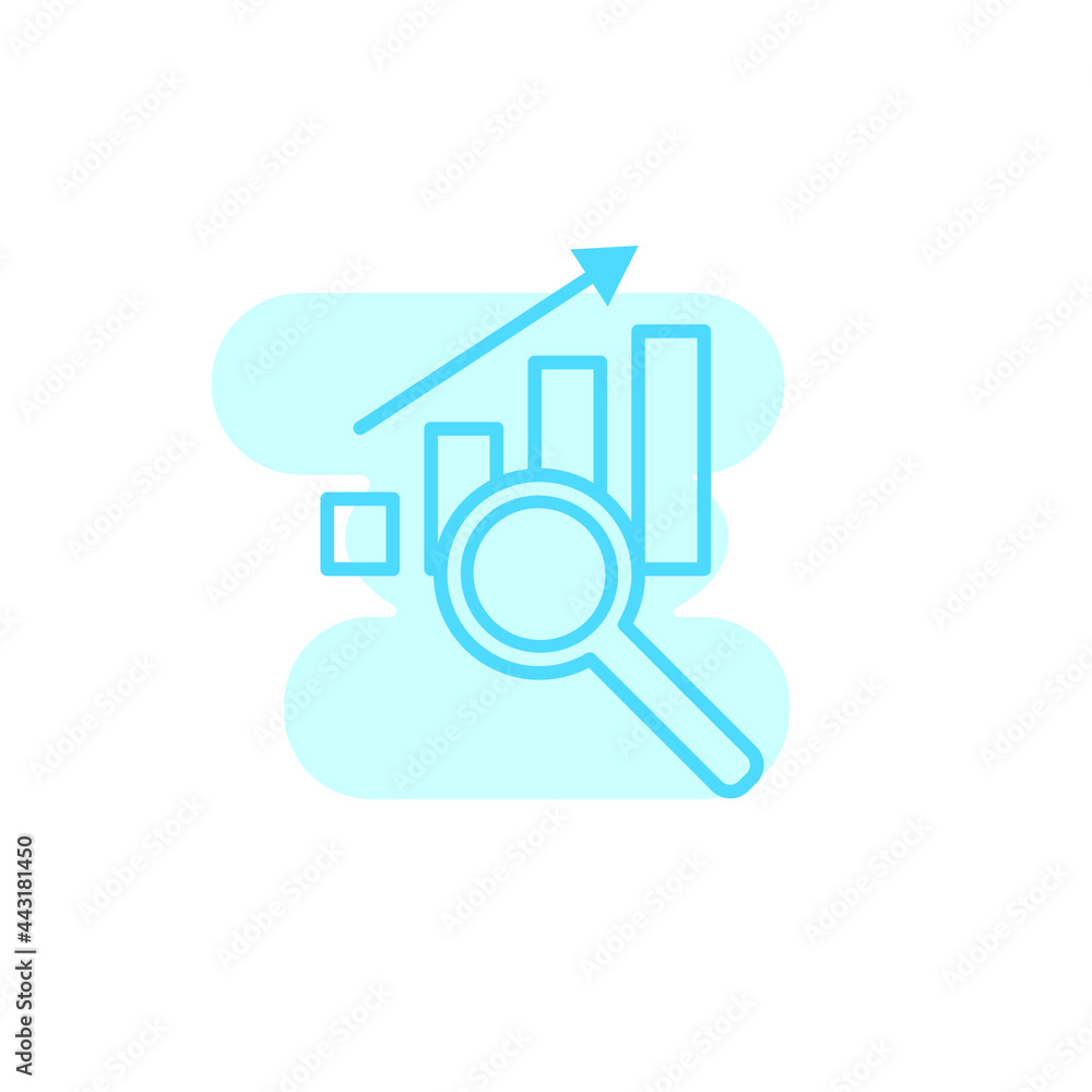 Illustration Vector graphic of analysis icon template Illustration Vector graphic of analysis icon template
