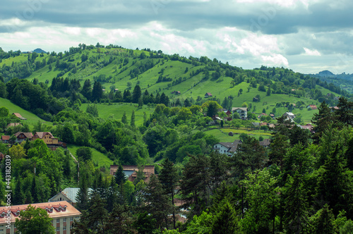 Views over countryside, Bran, Romania