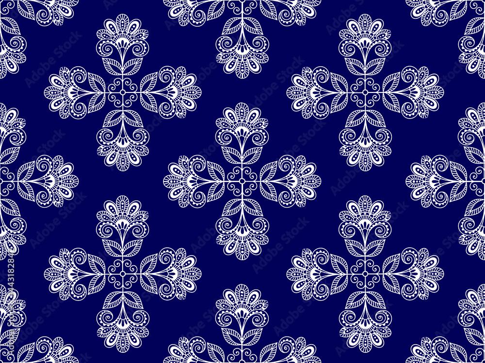 seamless traditional ethnic pattern design for background carpet wallpaper clothing embroidery style vector illustration seamless traditional ethnic pattern design for background carpet wallpaper clothing embroidery style vector illustration