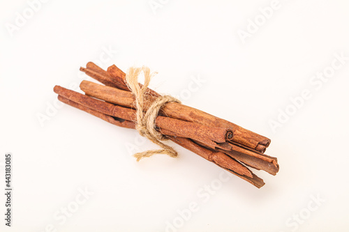 Aroma Cinnamon stick heap isolated